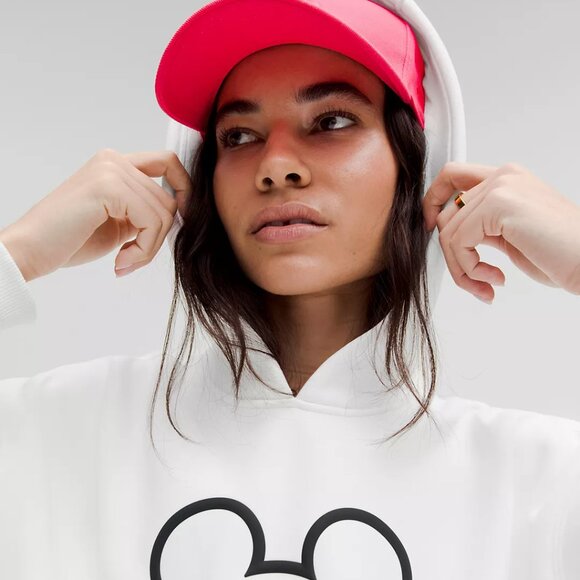 Disney x lululemon Fleece Oversized Hoodie Mickey NWT White - Picture 4 of 7